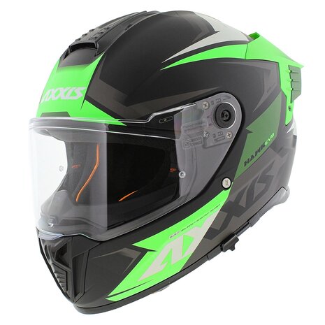 Axxis Hawk SV EVO full face helmet Ixil matt black green