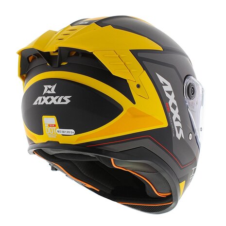 Axxis Hawk SV Evo full face helmet Judge B13 matt yellow black titanium