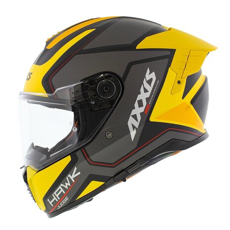 Axxis Hawk SV Evo full face helmet Judge B13 matt yellow black titanium