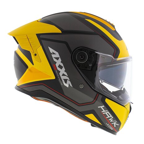 Axxis Hawk SV Evo full face helmet Judge B13 matt yellow black titanium
