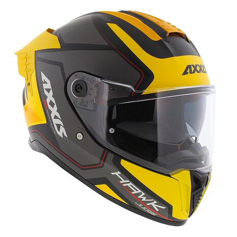 Axxis Hawk SV Evo full face helmet Judge B13 matt yellow black titanium