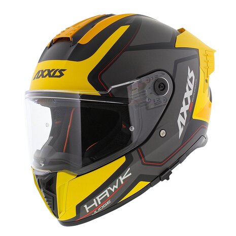 Axxis Hawk SV Evo full face helmet Judge B13 matt yellow black titanium