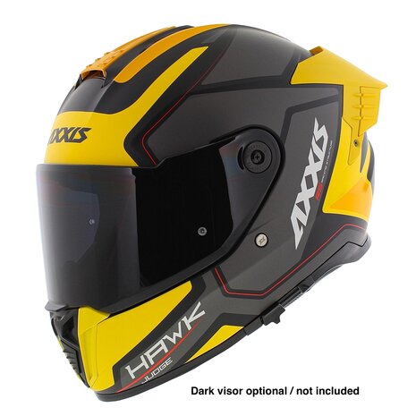 Axxis Hawk SV Evo full face helmet Judge B13 matt yellow black titanium