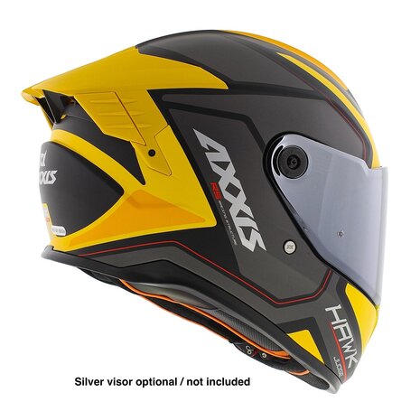 Axxis Hawk SV Evo full face helmet Judge B13 matt yellow black titanium