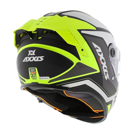 Axxis Hawk SV Evo full face helmet Judge B3 matt yellow silver black