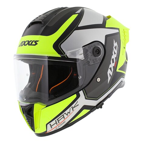 Axxis Hawk SV Evo full face helmet Judge B3 matt yellow silver black