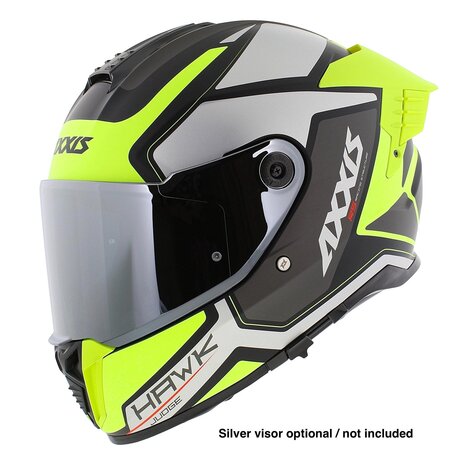Axxis Hawk SV Evo full face helmet Judge B3 matt yellow silver black