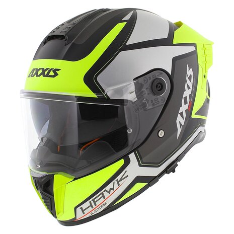 Axxis Hawk SV Evo full face helmet Judge B3 matt yellow silver black