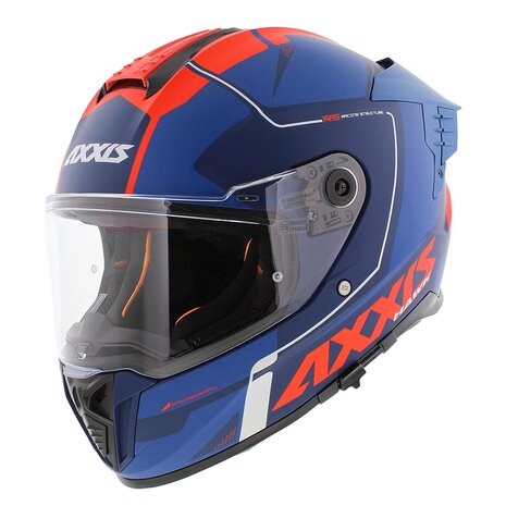 Axxis Hawk SV Evo full face helmet Spear C5 matt blue red