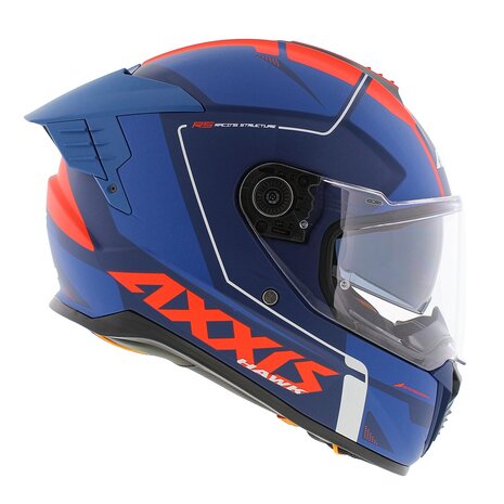 Axxis Hawk SV Evo full face helmet Spear C5 matt blue red