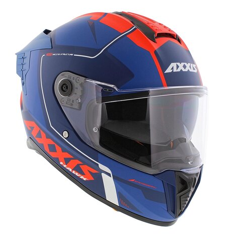 Axxis Hawk SV Evo full face helmet Spear C5 matt blue red