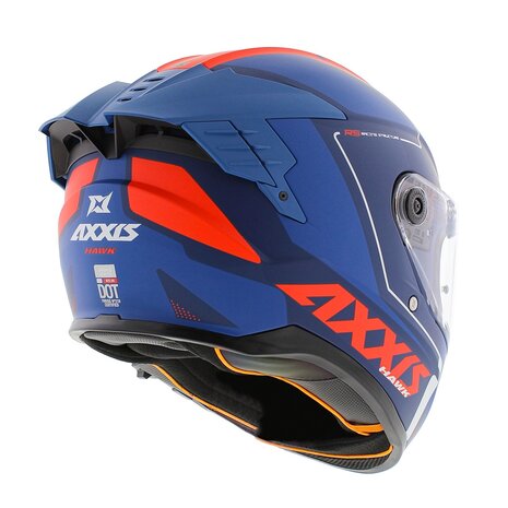 Axxis Hawk SV Evo full face helmet Spear C5 matt blue red