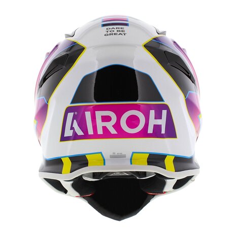 Airoh Aviator Ace 2 MX Helmet Sunrise gloss white rainbow
