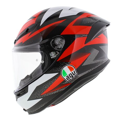 AGV K6 S Braven Motorcycle helmet - gloss black red white