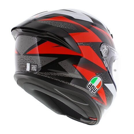 AGV K6 S Braven Motorcycle helmet - gloss black red white