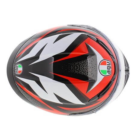AGV K6 S Braven Motorcycle helmet - gloss black red white