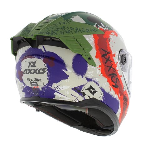 Axxis Hawk SV EVO full face helmet Sick Joke - Limited Joker Edition