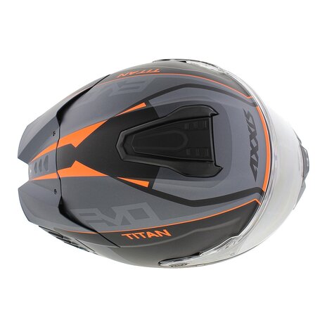 Axxis Hawk SV EVO full face helmet Titan B4 matt black orange grey
