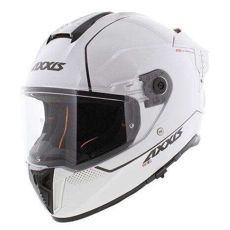 Axxis Hawk SV Evo full face helmet solid A0 gloss pearl white