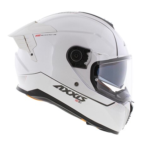 Axxis Hawk SV Evo full face helmet solid A0 gloss pearl white