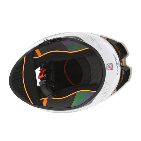 Axxis Hawk SV Evo full face helmet solid A0 gloss pearl white