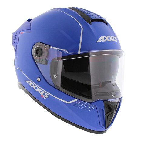Axxis Hawk SV Evo full face helmet solid A7 matt blue