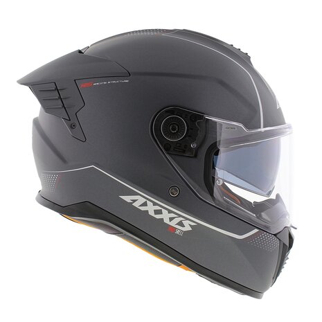 Axxis Hawk SV Evo full face helmet solid matt titanium