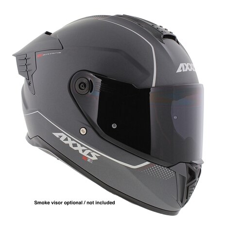 Axxis Hawk SV Evo full face helmet solid matt titanium