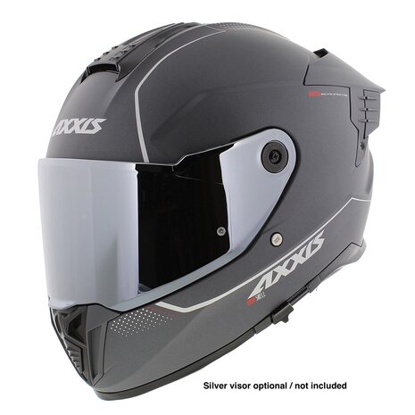 Axxis Hawk SV Evo full face helmet solid matt titanium