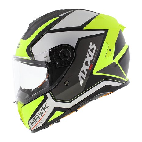 Axxis Hawk SV full face helmet Judge B3 matt yellow silver black