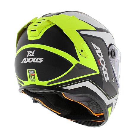 Axxis Hawk SV full face helmet Judge B3 matt yellow silver black