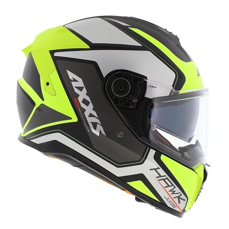 Axxis Hawk SV full face helmet Judge B3 matt yellow silver black