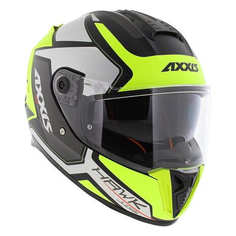Axxis Hawk SV full face helmet Judge B3 matt yellow silver black