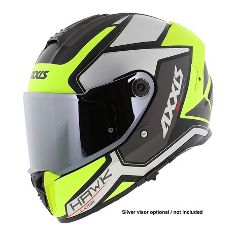 Axxis Hawk SV full face helmet Judge B3 matt yellow silver black