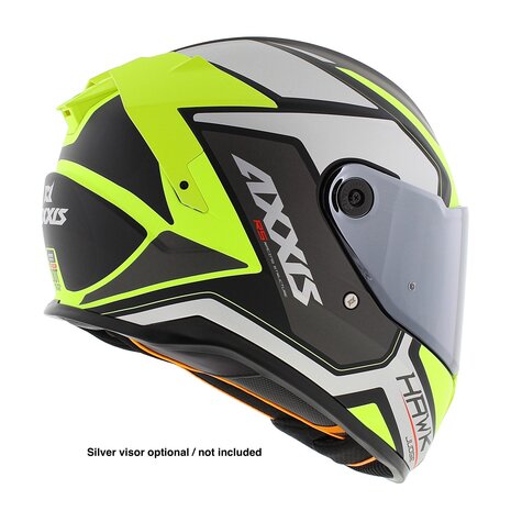 Axxis Hawk SV full face helmet Judge B3 matt yellow silver black