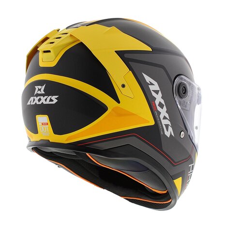 Axxis Hawk SV full face helmet Judge B13 matt yellow black titanium