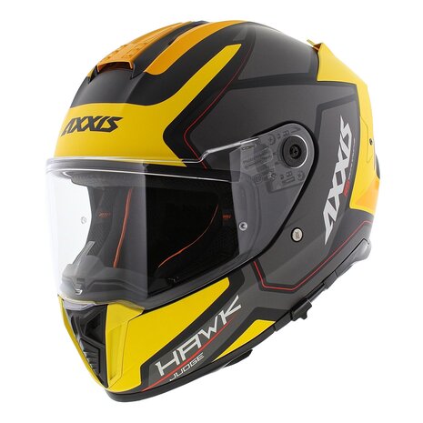 Axxis Hawk SV full face helmet Judge B13 matt yellow black titanium
