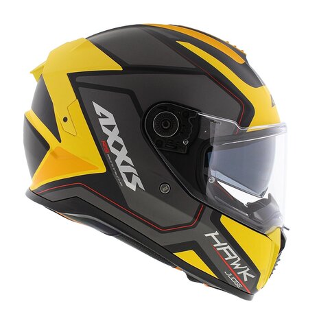 Axxis Hawk SV full face helmet Judge B13 matt yellow black titanium