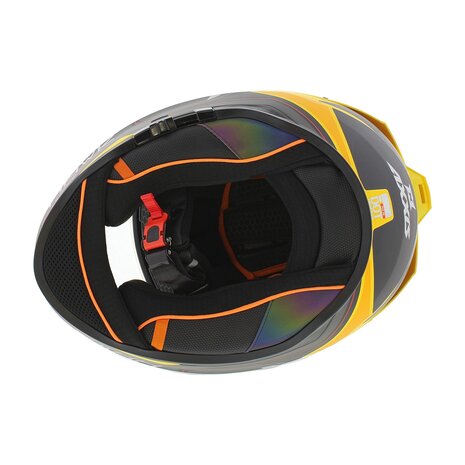Axxis Hawk SV full face helmet Judge B13 matt yellow black titanium
