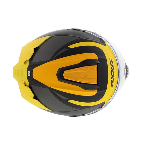 Axxis Hawk SV full face helmet Judge B13 matt yellow black titanium