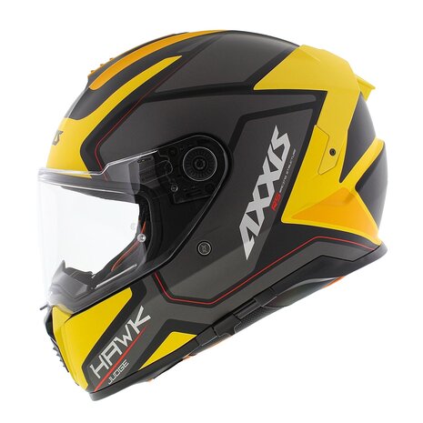 Axxis Hawk SV full face helmet Judge B13 matt yellow black titanium