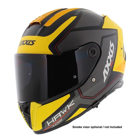 Axxis Hawk SV full face helmet Judge B13 matt yellow black titanium