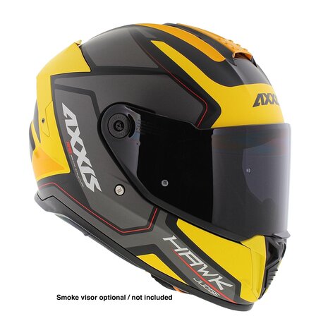 Axxis Hawk SV full face helmet Judge B13 matt yellow black titanium
