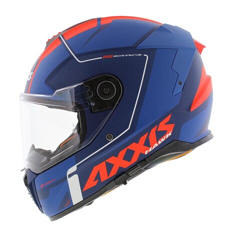 Axxis Hawk SV full face helmet Spear C5 matt blue red