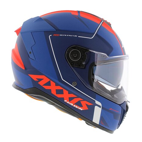Axxis Hawk SV full face helmet Spear C5 matt blue red