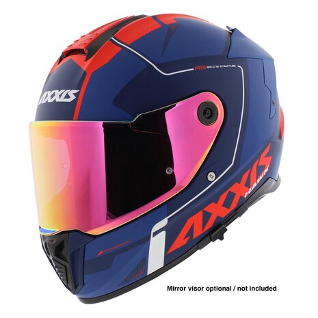 Axxis Hawk SV full face helmet Spear C5 matt blue red