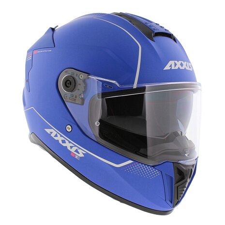 Axxis Hawk SV full face helmet solid A7 matt blue