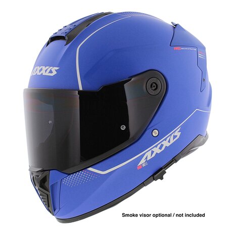 Axxis Hawk SV full face helmet solid A7 matt blue