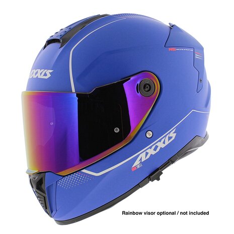 Axxis Hawk SV full face helmet solid A7 matt blue