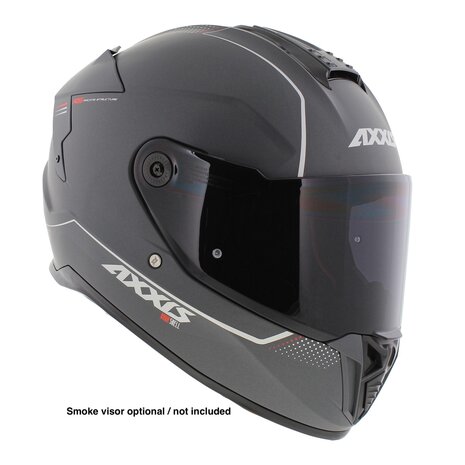 Axxis Hawk SV full face helmet solid matt titanium